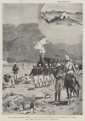 Fremrykningen mod Dongola, der lægger jernbanen gennem slagmarken ved Ferket